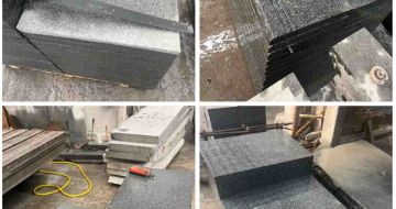 保定 芝麻黑地铺石材