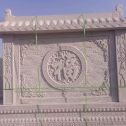 保定 芝麻白花岗岩屏风，照壁，影壁