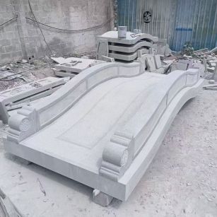 保定 芝麻灰花岗岩园林景观 小石桥