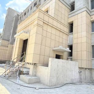 保定 黄金麻干挂，工地实拍