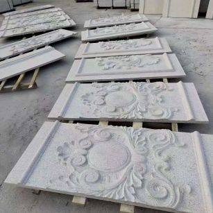 保定 芝麻白干挂雕花板