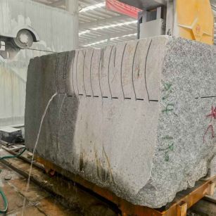 保定 602，大花芙蓉白，绳锯加工弧形路沿石