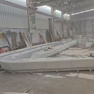 保定 花岗岩整石坐凳拼装