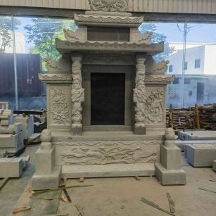 保定 芝麻灰高档墓碑、土墓，一套也支持定做