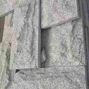 保定 芝麻白自然面花岗岩成品板