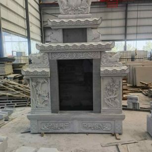 保定 芝麻灰高档墓碑、土墓，一套也支持定做