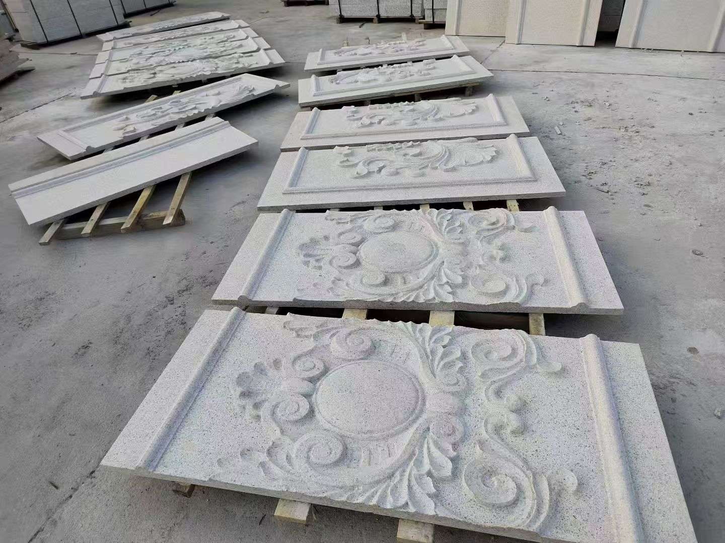 保定 芝麻白干挂雕花板