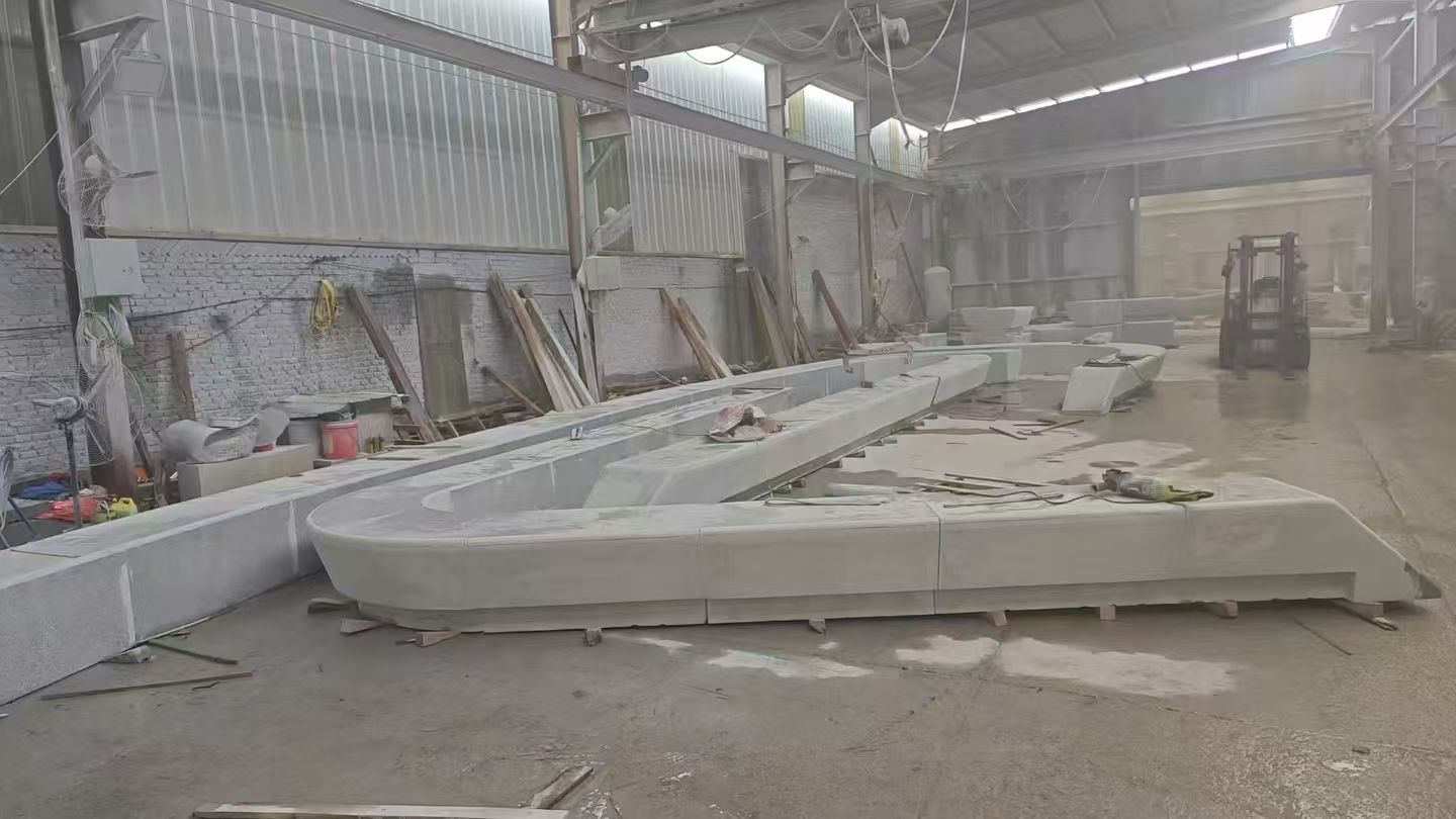 保定 花岗岩整石坐凳拼装