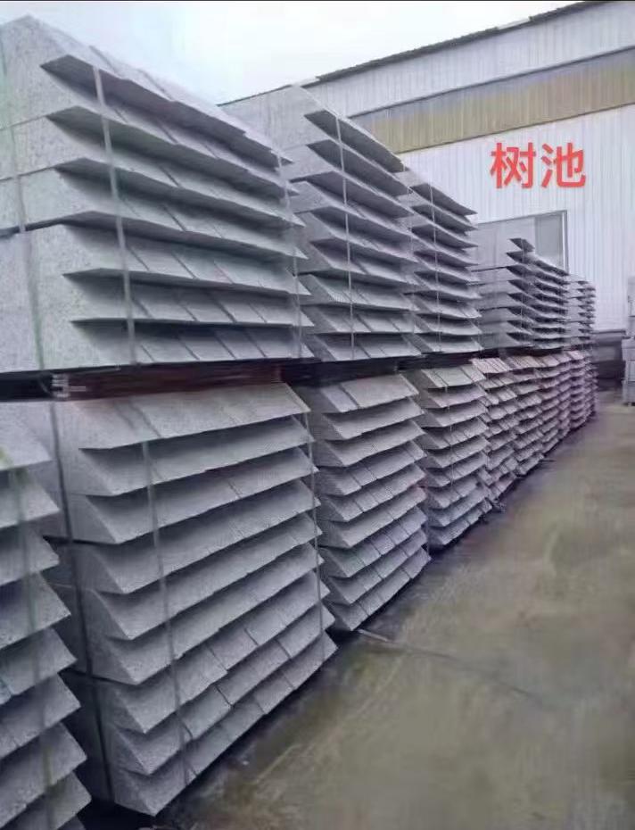 保定 芝麻灰切头树池